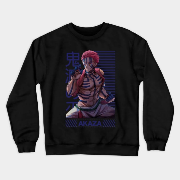 Akaza - Demon Slayer Crewneck Sweatshirt by Hani-Clothing